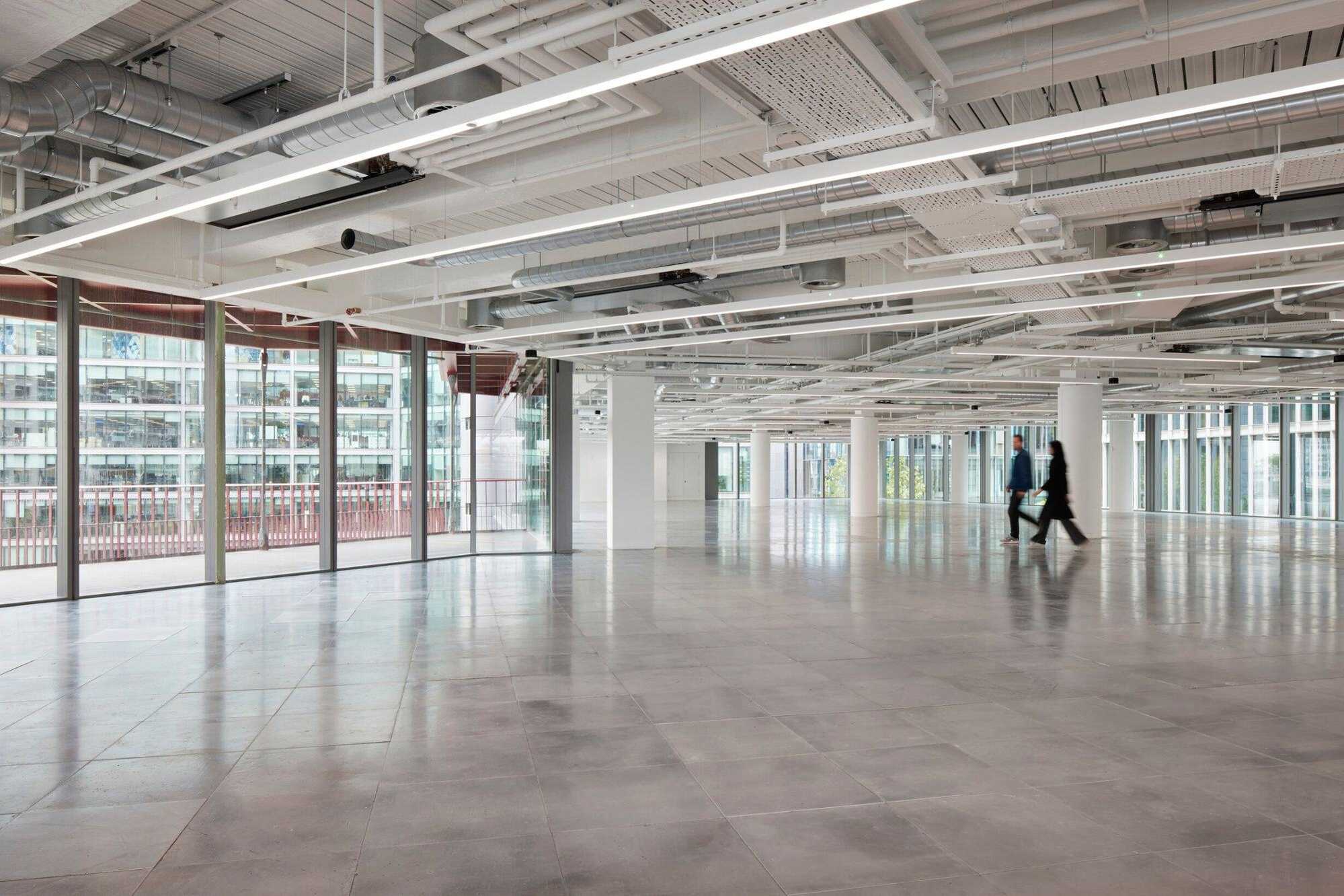 3 Sheldon Square Main Empty Office Lighting