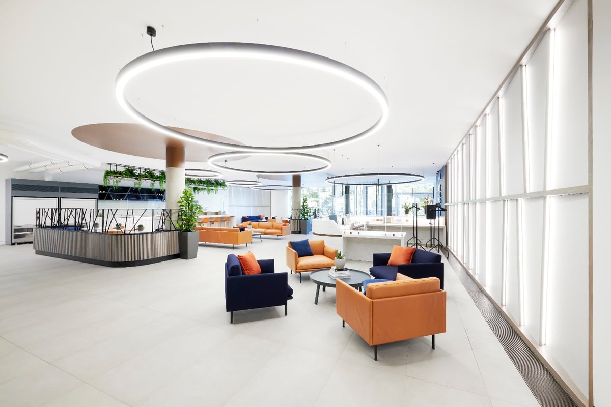 Feature Lighting for Office Reception