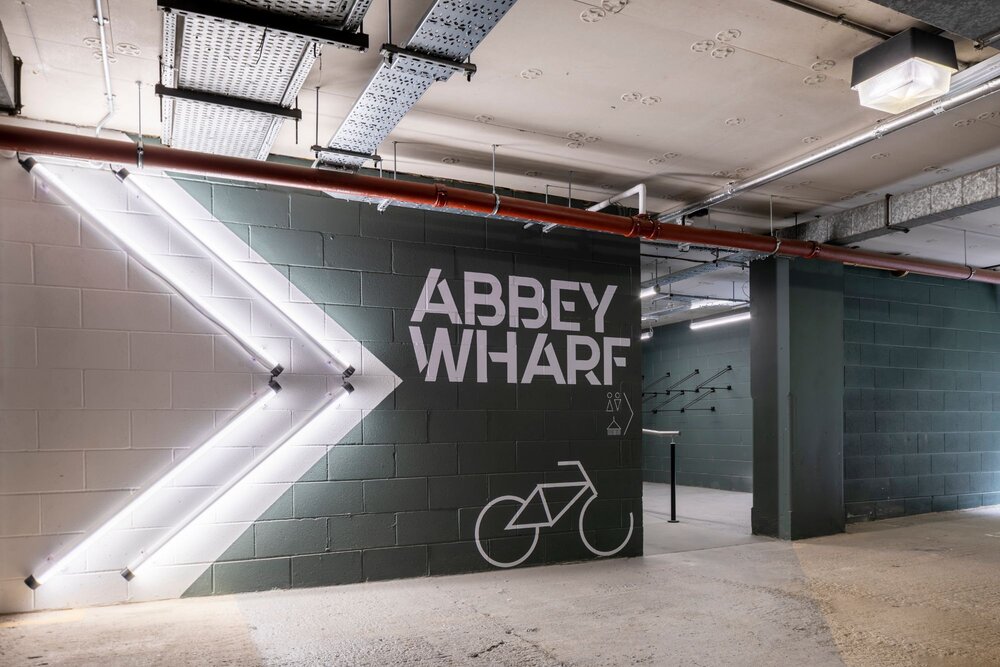 Architectural lighting for a trendy CAT A and CAT B refurbishment at Abbey Wharf, Reading.