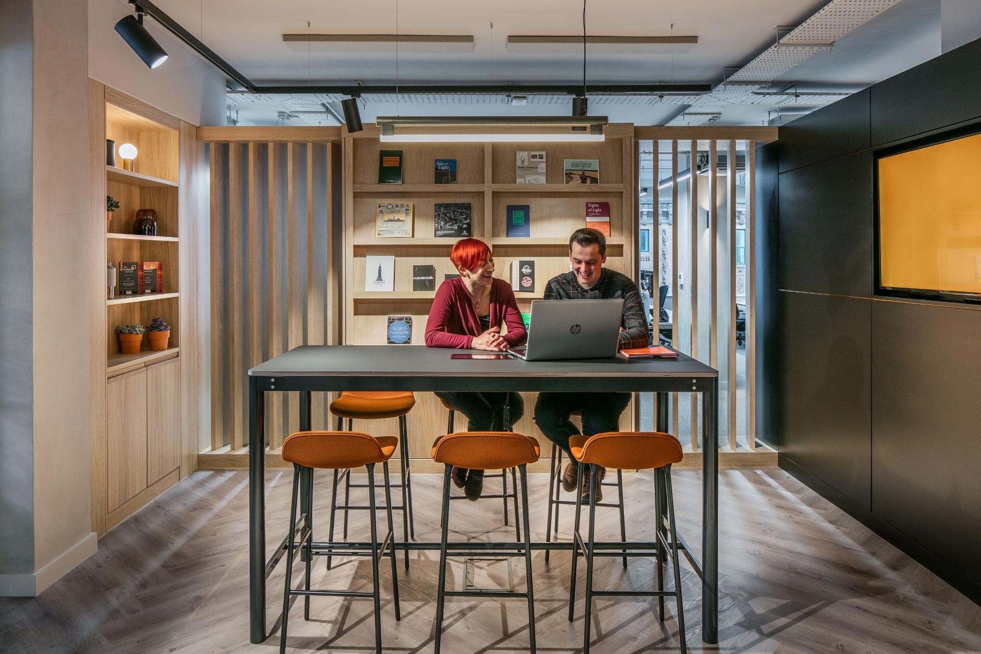Office lighting for a contemporary BREEM rated CAT B fitout at 10-12 Mount Street, Manchester.
