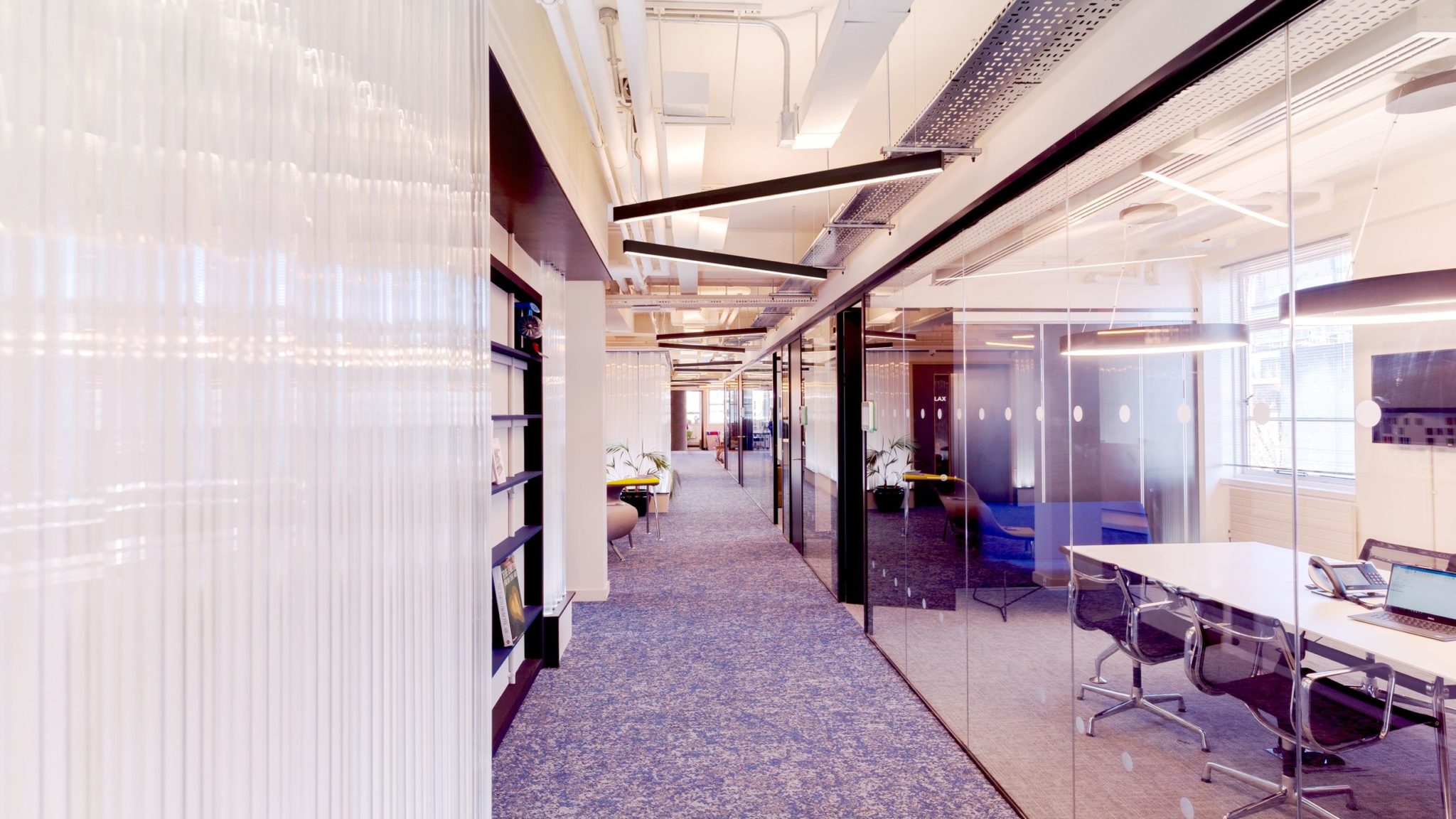 Tenant focused office fitout at 78 Whitfield Street, London.