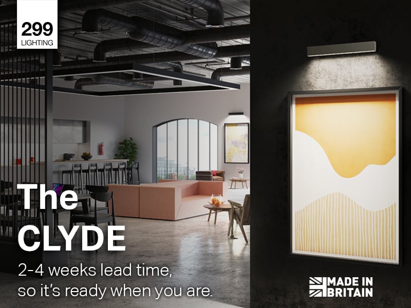 The CLYDE. Made in Britain lighting. Short lead times and sustainable lighting.