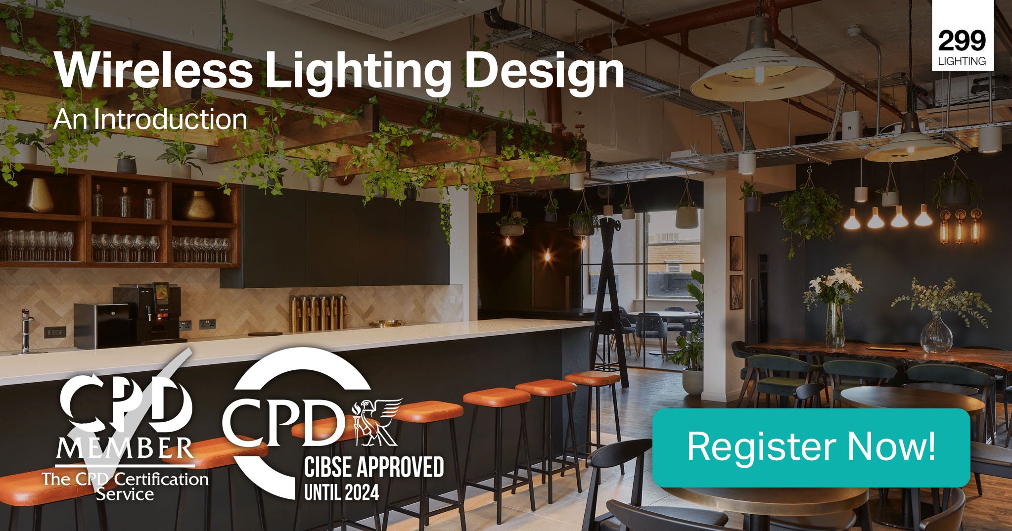 What can wireless lighting do for you? Wireless commercial lighting solutions at 299 Lighting. Wireless lighting design CPD - free and CIBSE-Accredited.