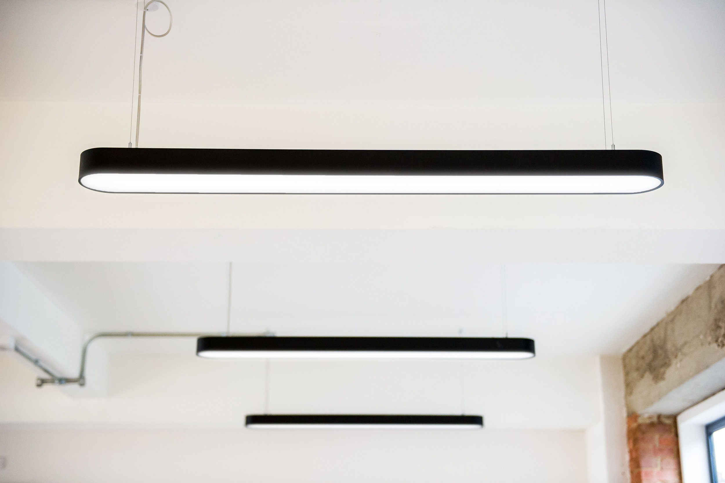creative profile linear lighting industrial style fitout