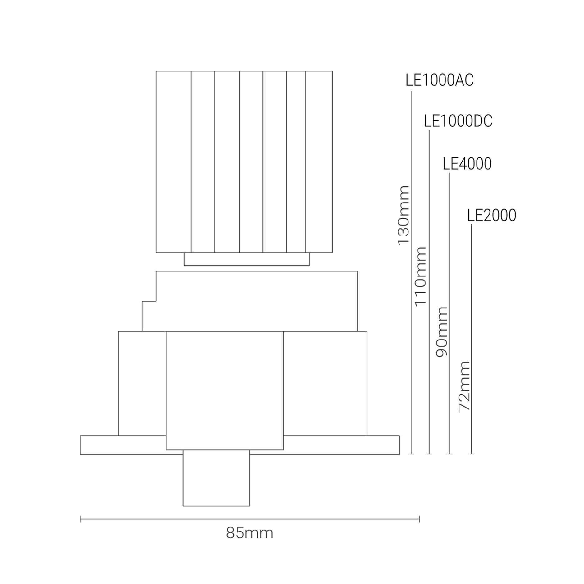 Chiara halo technical drawing