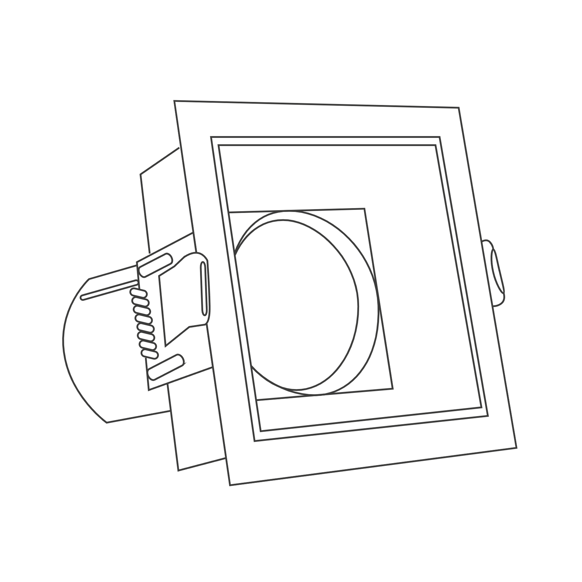 Chiara square technical drawing