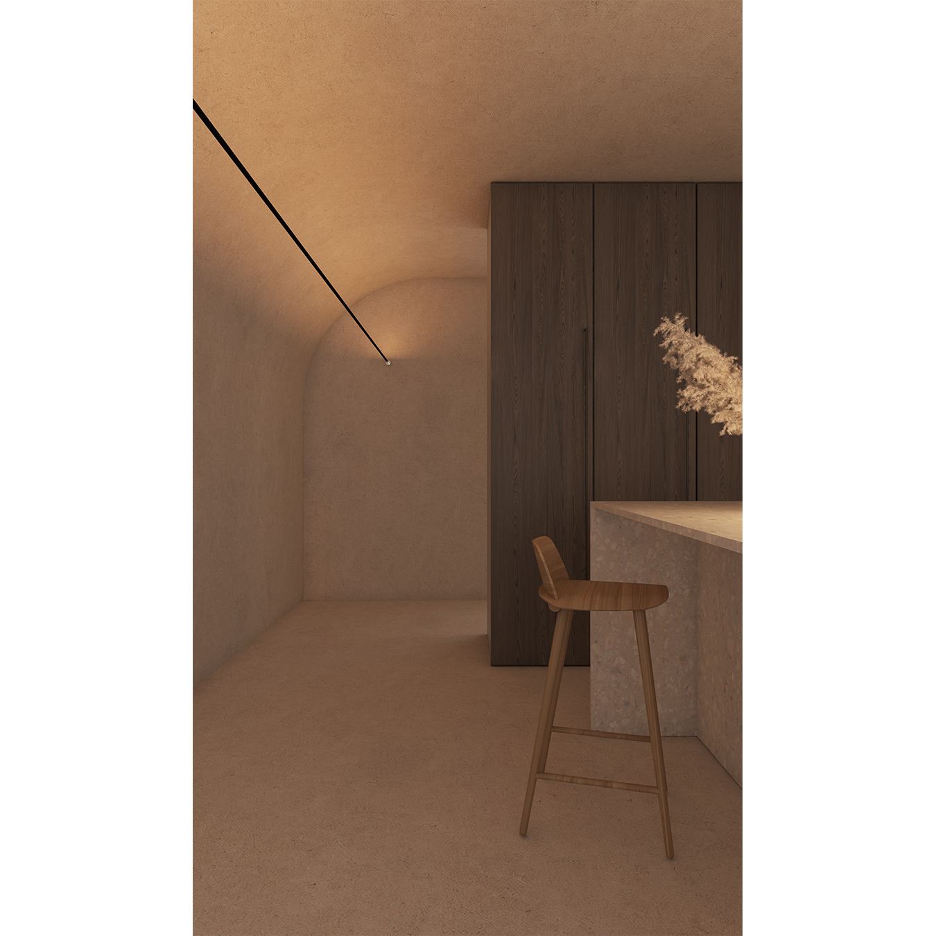 Elegance Luminaire Illuminating Curved Ceiling