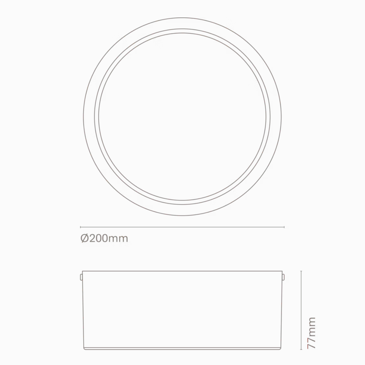 Holp down technical drawing