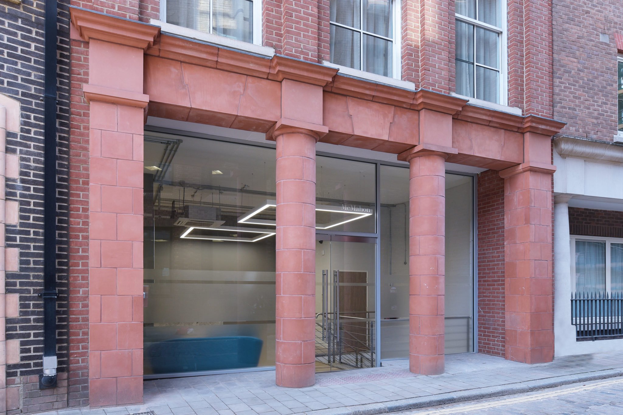 Bespoke linear profiles for a CAT B fitout at 35 Cock Lane, London.