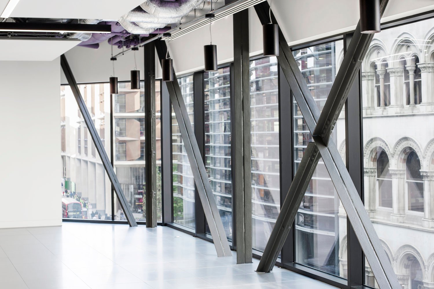 Premium city CAT A office fitout with an industrial feel at 80 Cannon Street, London.