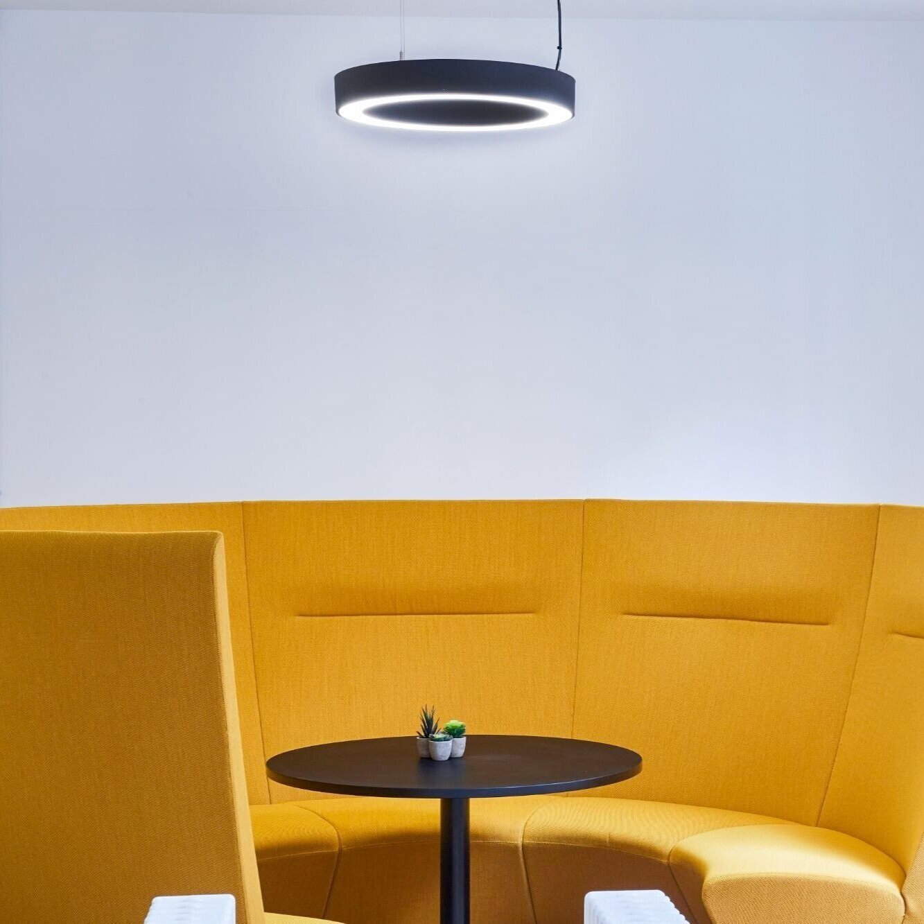 Office lighting for a high-end plug and play office space at 20 Dering Street, London.