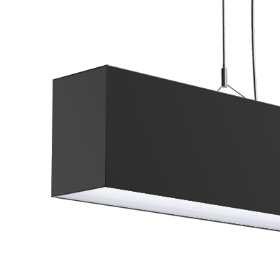 Suspended lighting for showrooms