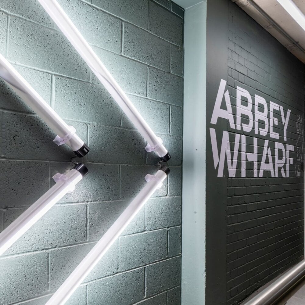 Architectural lighting for a trendy CAT A and CAT B refurbishment at Abbey Wharf, Reading.