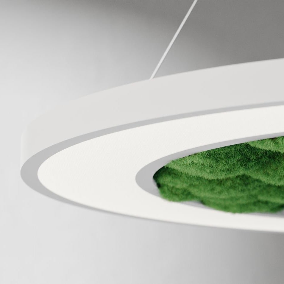 Rom Suspeneded White with Moss 2