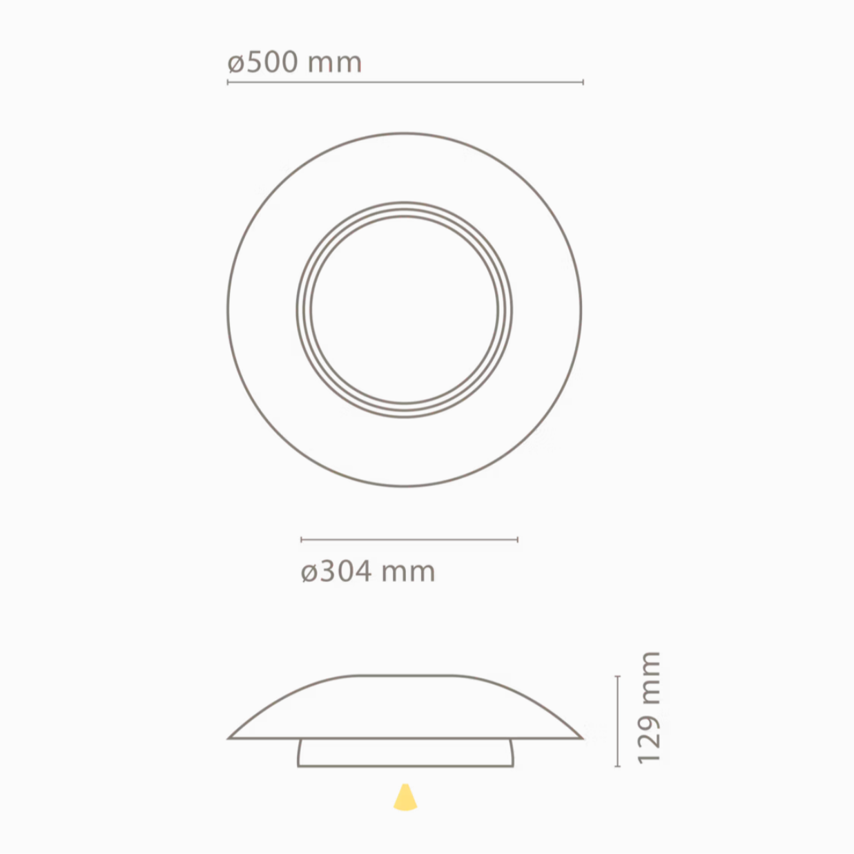 Tires down technical drawing