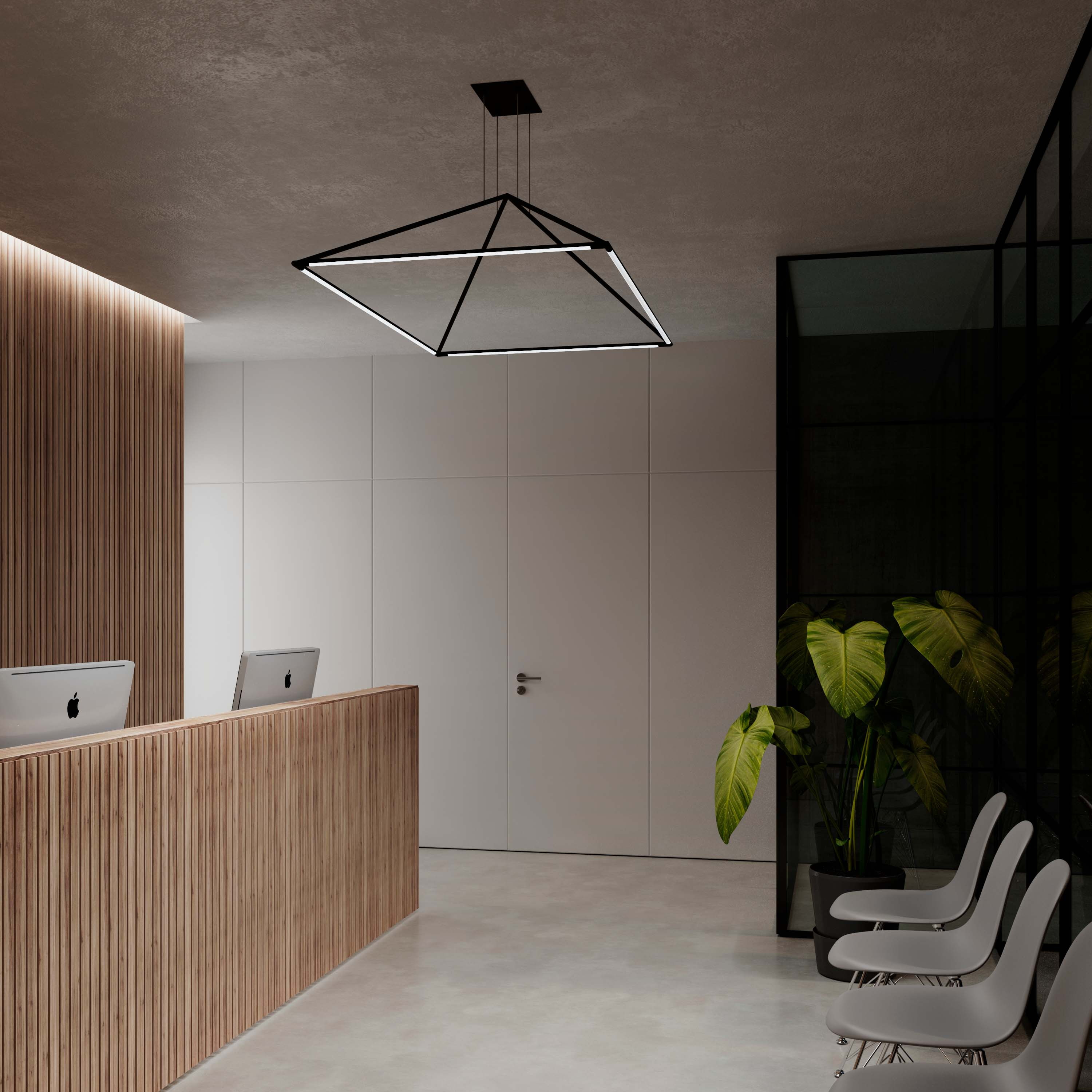 Tubs Feature Lighting for Reception Areas