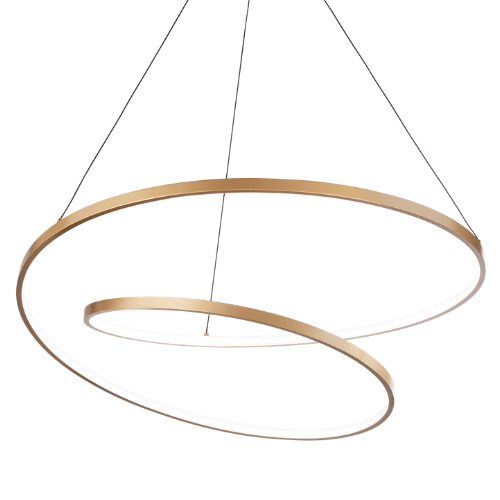 swirly brass light fiting