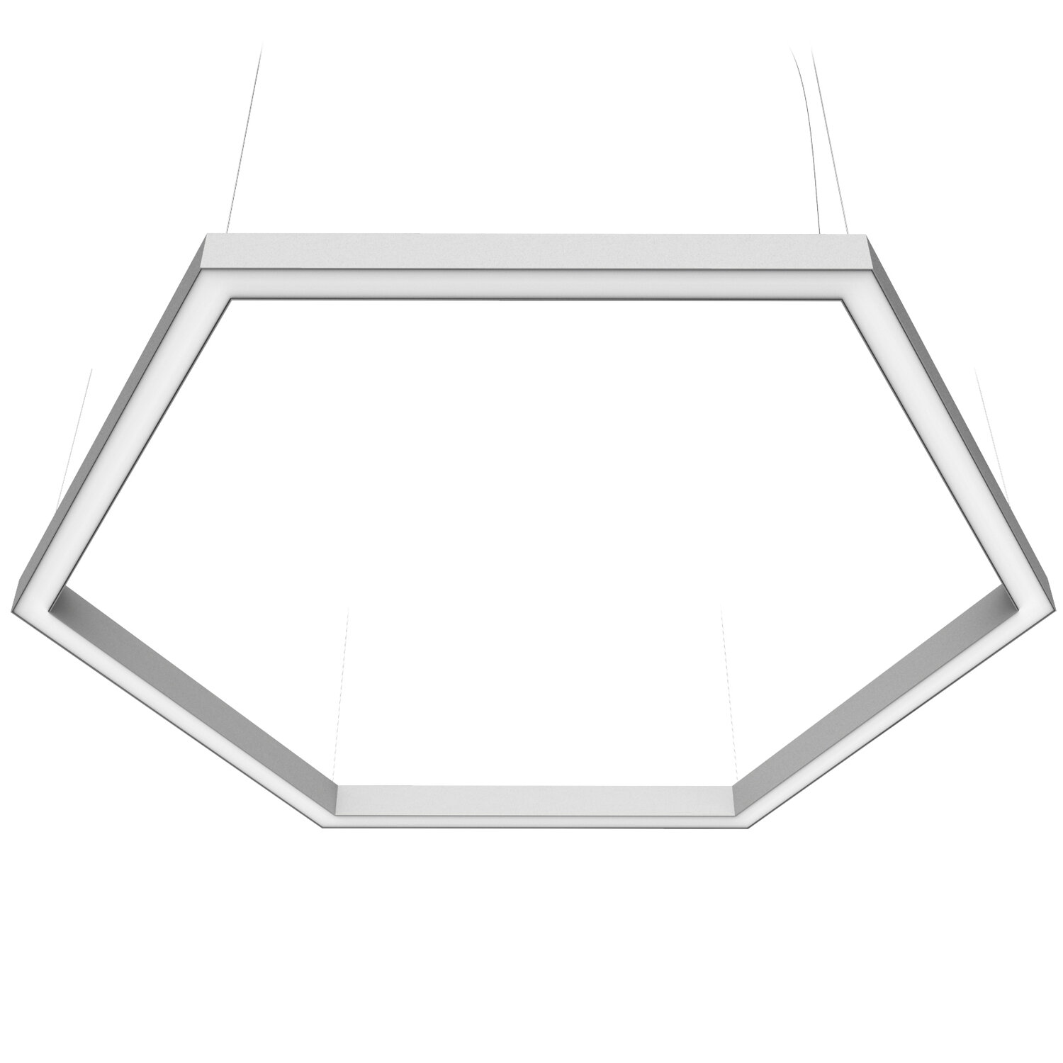 white-hexagon-suspended-lighting