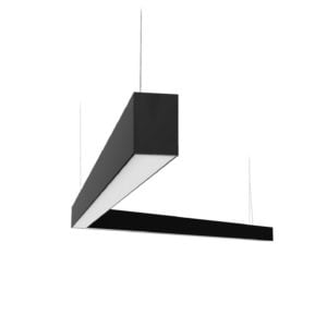 L-Shape linear lighting.