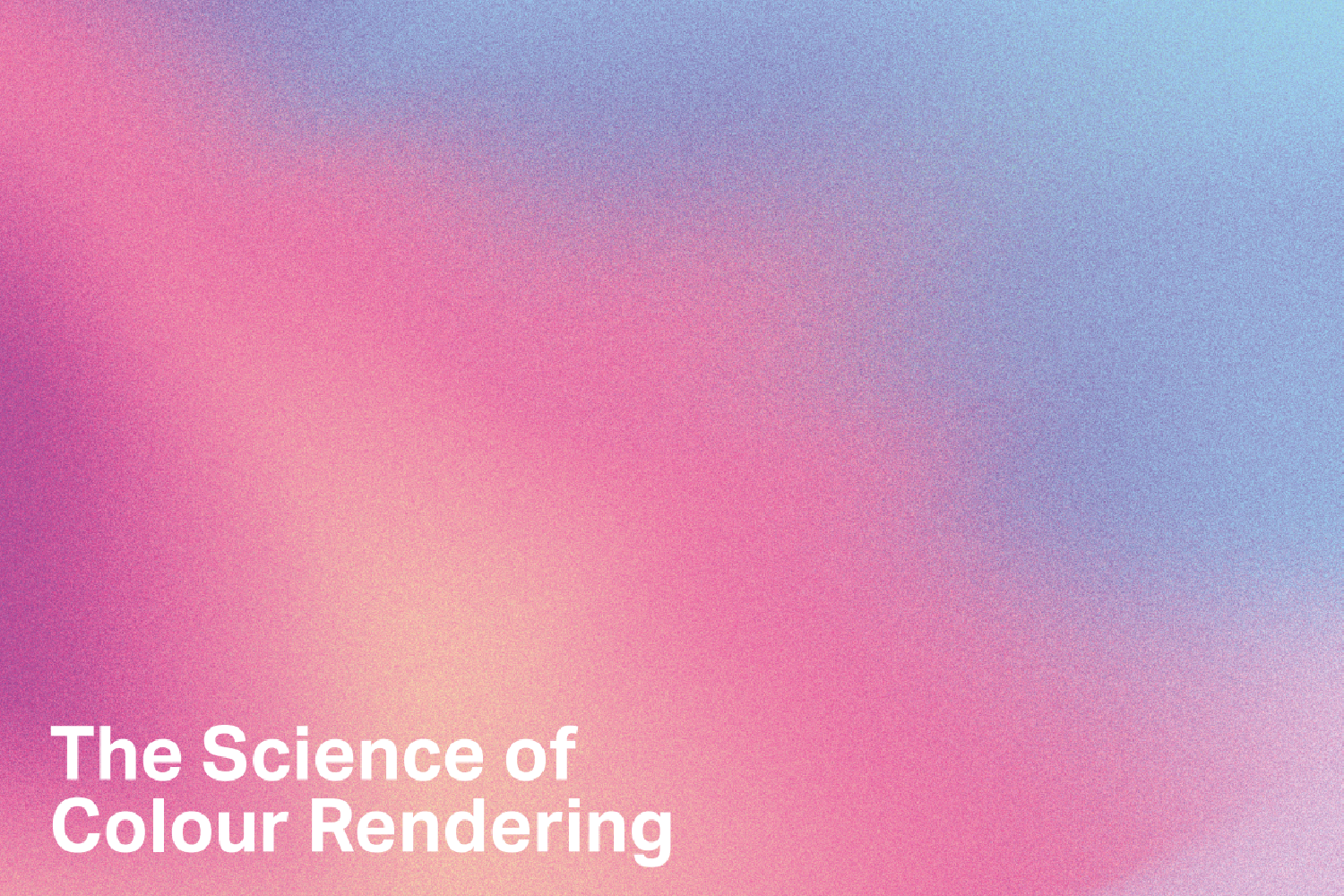 science of colour rendering2-1-1