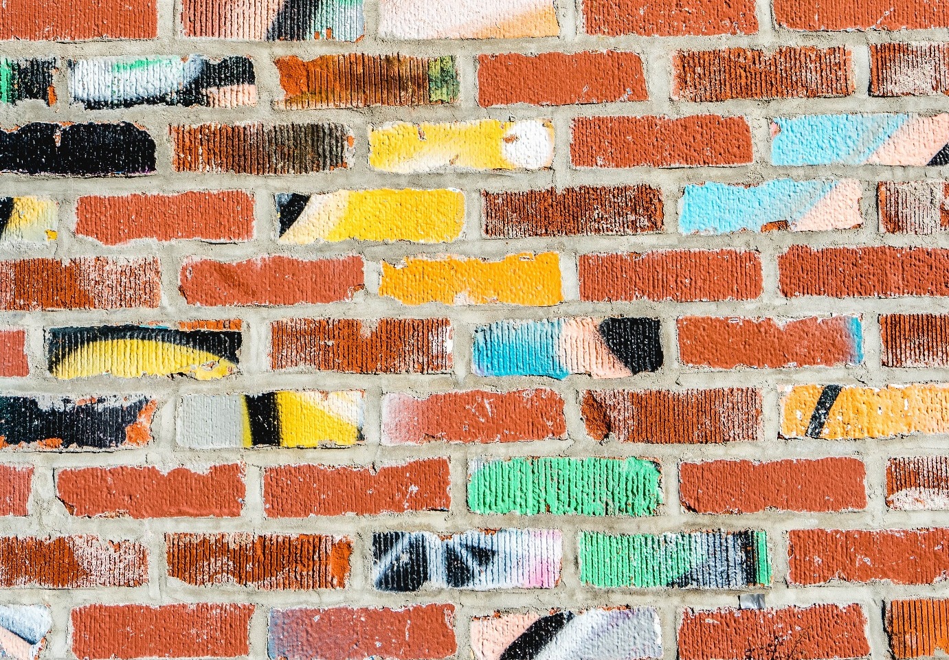 Colourful Brick wall